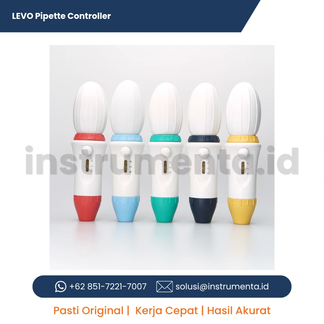 Official Supplier LEVO Pipette Controller Alat Bantu Pipet Lab Makro Pipettor Manual Ekonomis